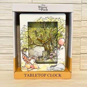 Disney Winnie The Pooh Tabletop Clock Analog Display Tigger Piglet Eeyore Fun